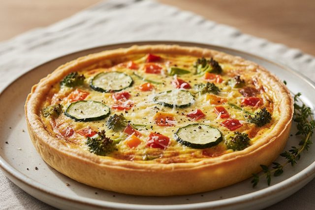 Quiche de legumes sem massa