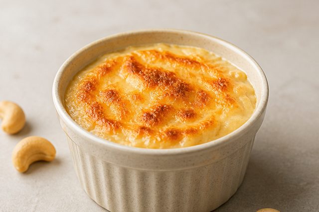 Requeijão de castanha-de-caju para gratinar