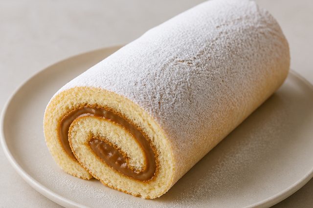 Rocambole leve de doce de leite