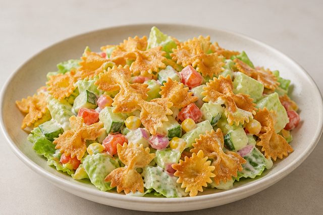 Salada de macarrão crocante na Air Fryer