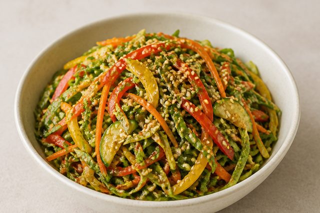 Salada Japonesa de Acelga com Gergelim e Shoyu