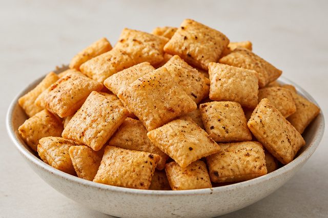 Salgadinho crocante de farinha frito