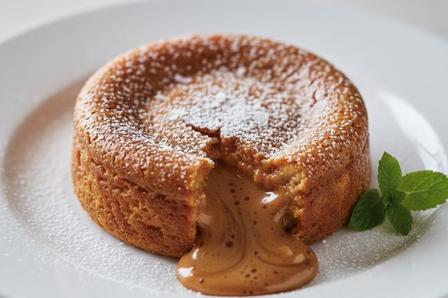 Sobremesa de doce de leite assada