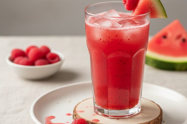 Suco de Melancia com Framboesa