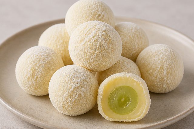 Surpresa de uva com brigadeiro de leite em pó e manteiga