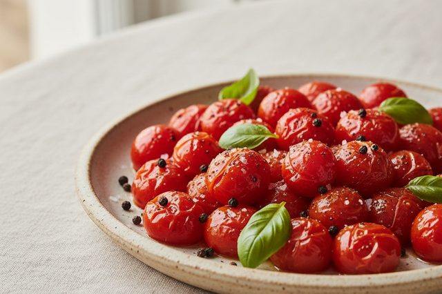 Tomates-cereja assados