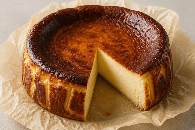 Torta basca cremosa