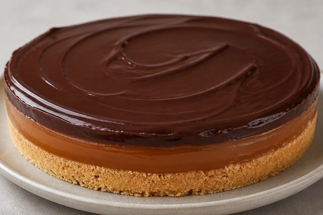 Torta de caramelo com leite condensado e ganache
