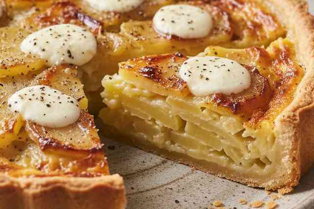 Torta de Cebola e Batata