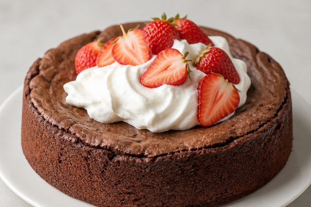 Torta de chocolate sem farinha com oito ovos