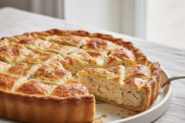 Torta de Frango com Queijo