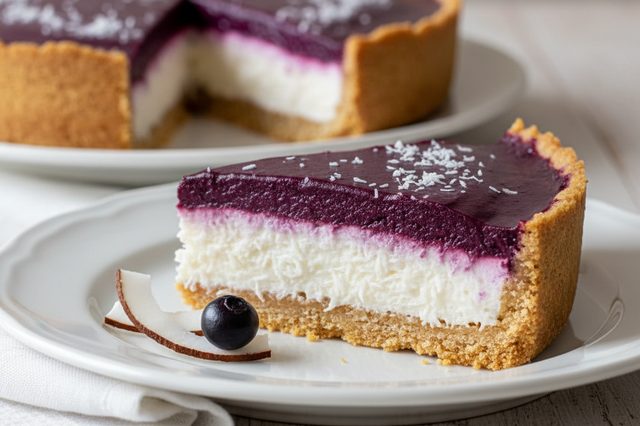 Torta gelada de juçaí com coco