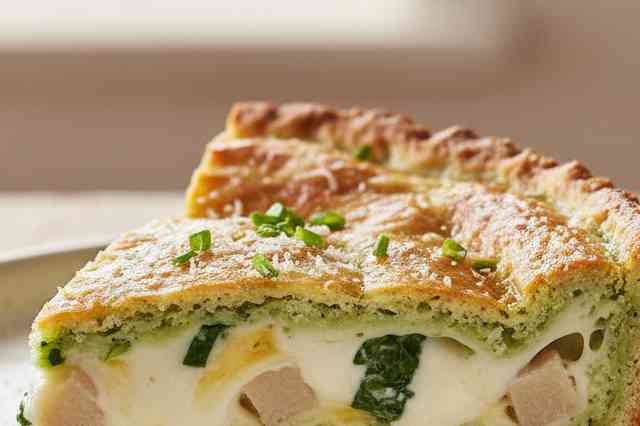 Torta Verde aos Quatro Queijos