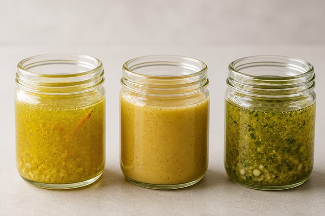 Três molhos caseiros para salada