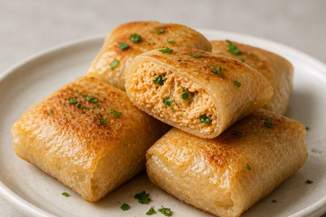 Trouxinhas de Frango com Papel de Arroz