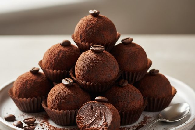 Trufa de Chocolate Amargo com Café