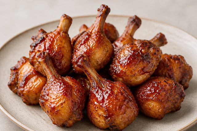 Tulipas de frango caramelizadas
